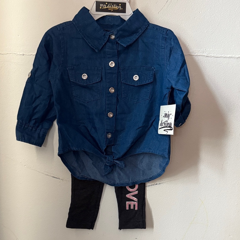 Navy Blue Kids Matching Set by